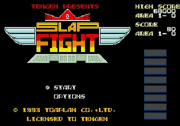 Slap Fight MD (Japan) screen shot title